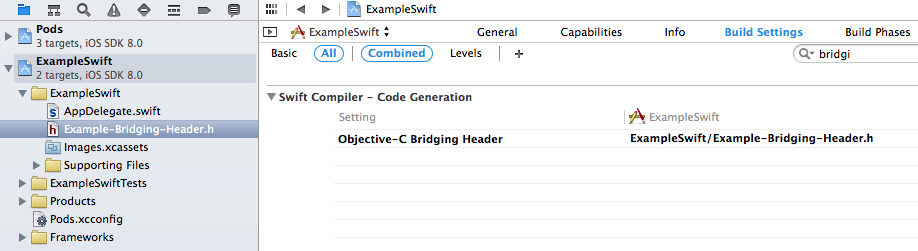 Xcode Bridging Header